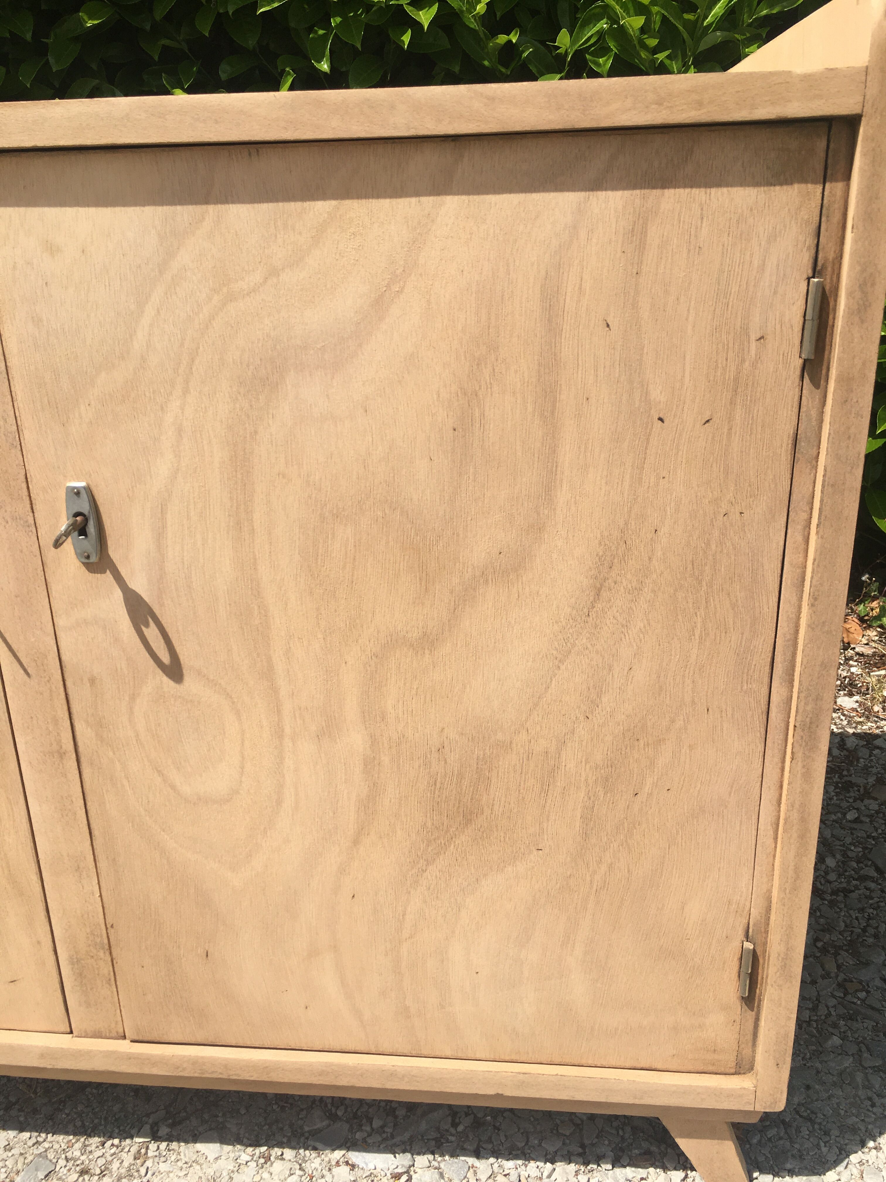 Parisian buffet feet compass raw wood