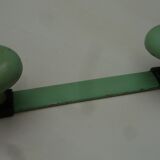 Grey green metal hook 1960s