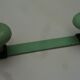 Grey green metal hook 1960s