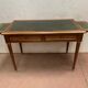 Flat desk louis XVI style Green leather top XX century