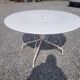 Iron garden table, 117cms in diameter