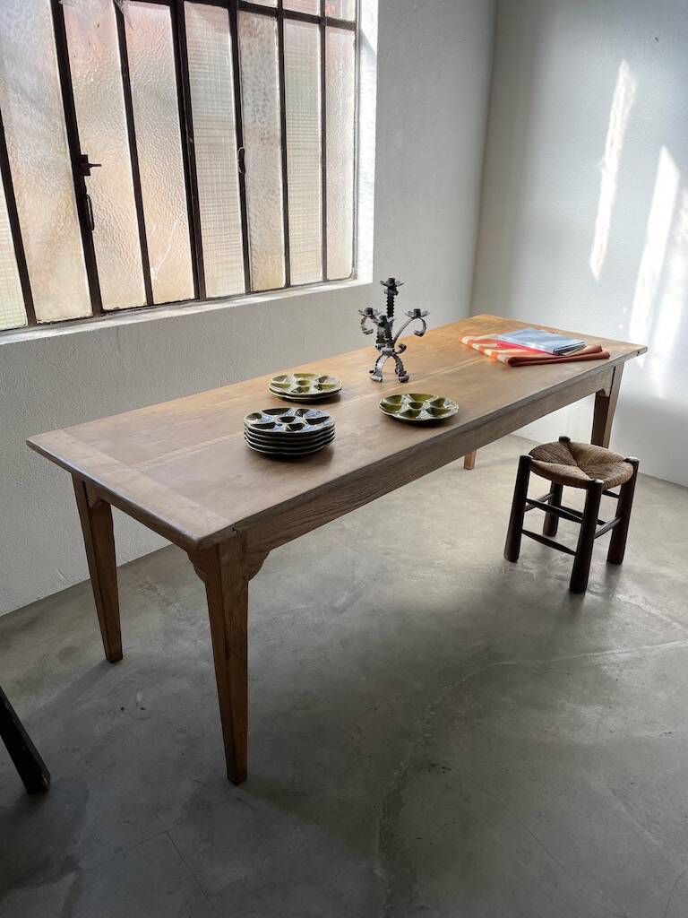 Oak farm table 220 cm
