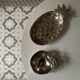 Empty apple pocket in silver metal 70s