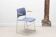 Howe chair 4/40 blue and chrome armrests by David Rowland