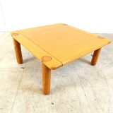 Mid century wooden coffee table, 1970s