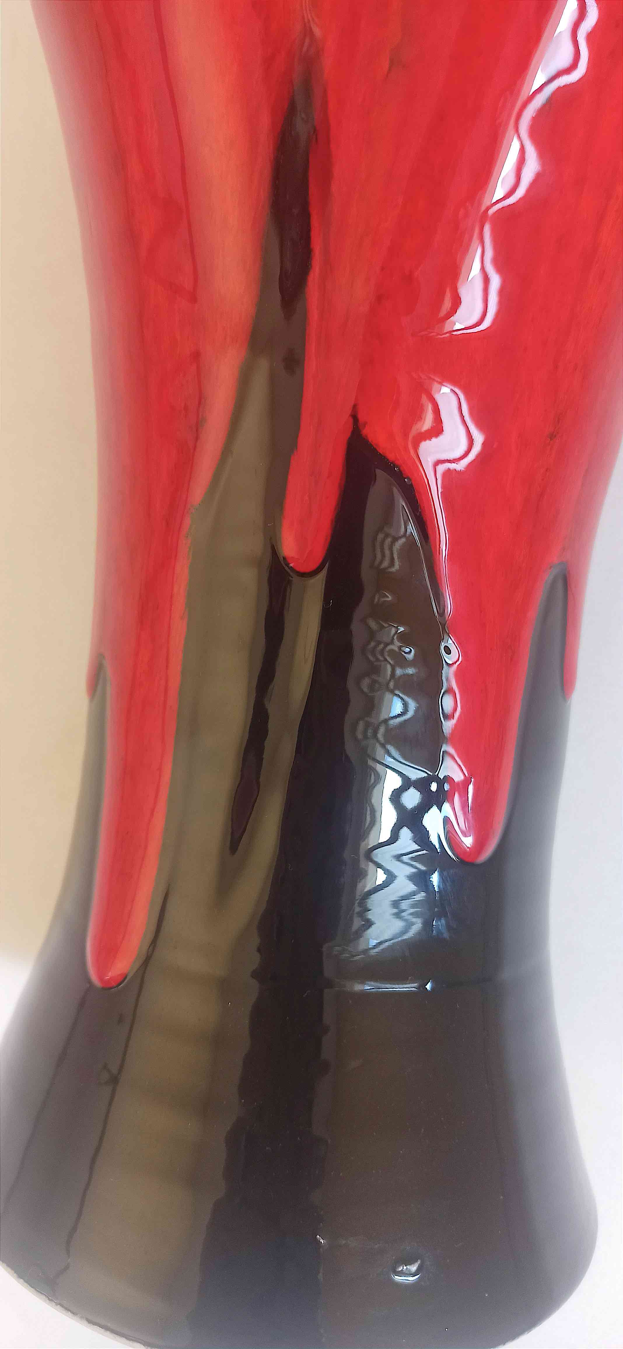 Vallauris ceramic vase 60s Height 37 cm