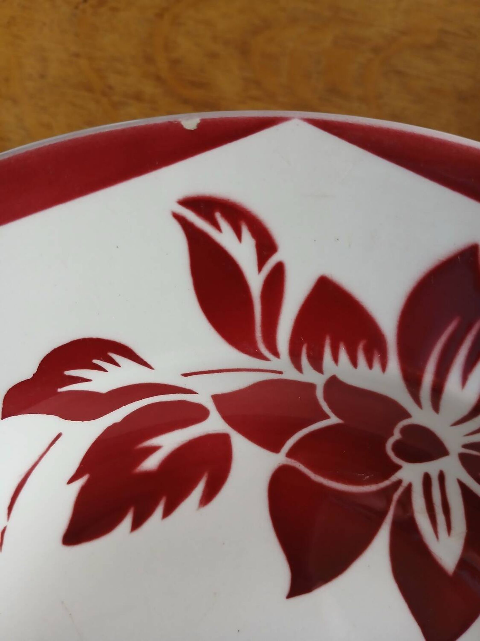 6 antique soup plates from Digoin and Sarreguemines