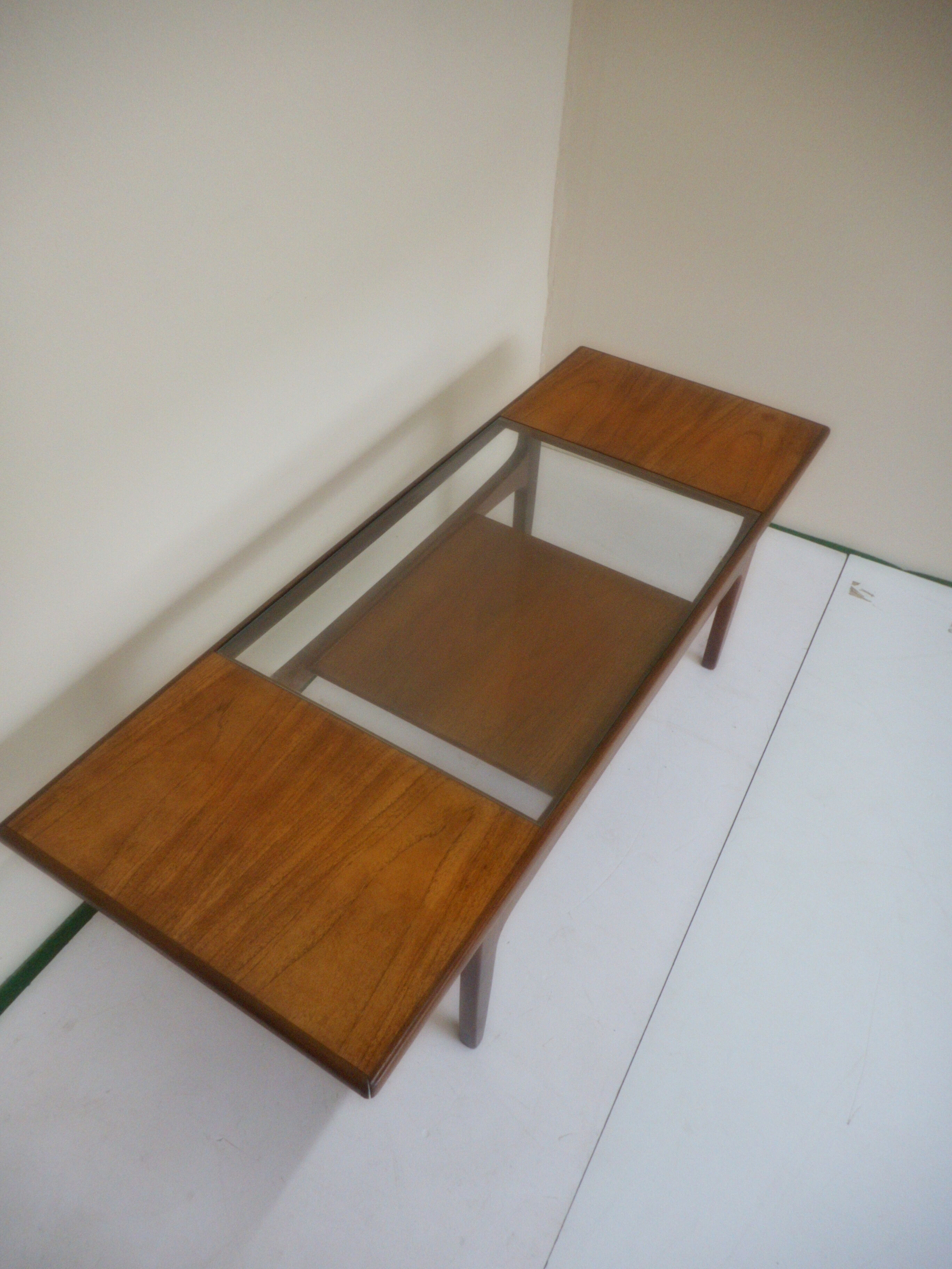 "Long John" coffee table in vintage teak