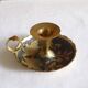 Brass hand candle holder