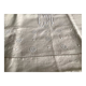 Drap 2 personnes en métis avec bandeau à petits ronds brodé