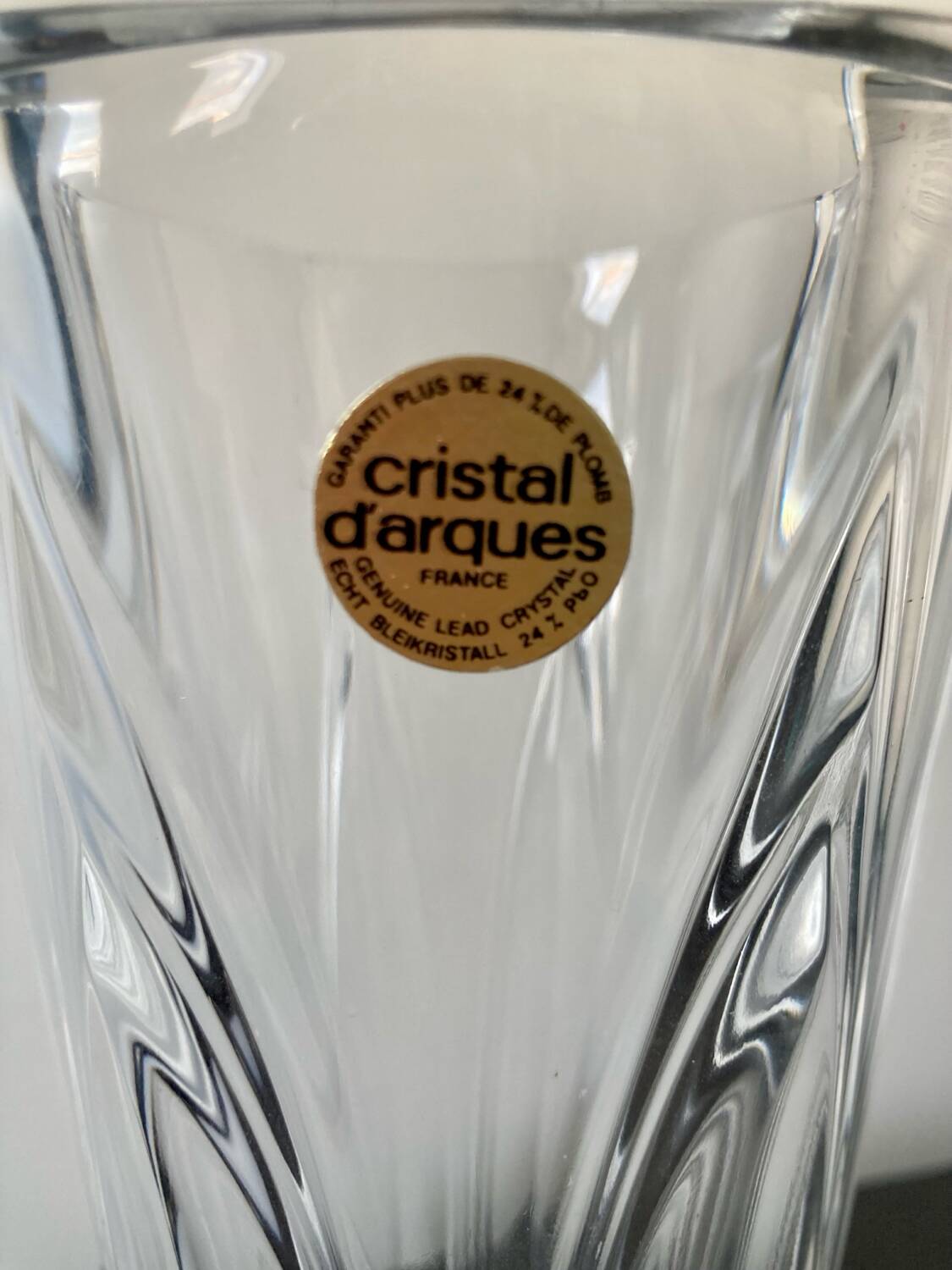 Arques crystal vase, châtelet model