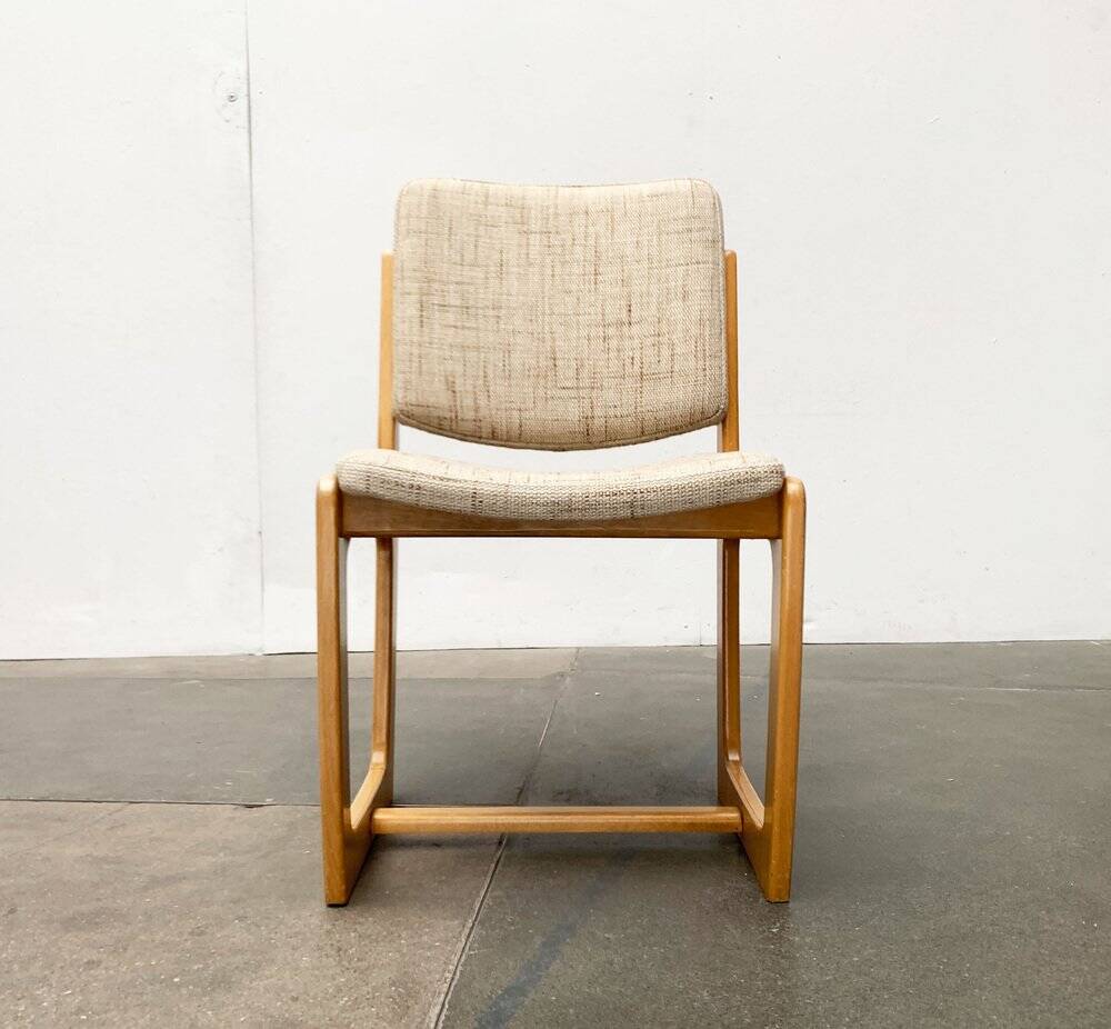 Set of German sled chairs from the mid-century, 1960s.