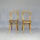 2 Bistro chairs with wooden seats, circa 1890 by Joseph Hofmann, Austria