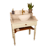 Antique sage green washstand