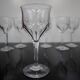 Set of 7 Val Saint Lambert crystal port glasses Nestor model