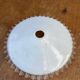 Opaline wafer with wavy edge
