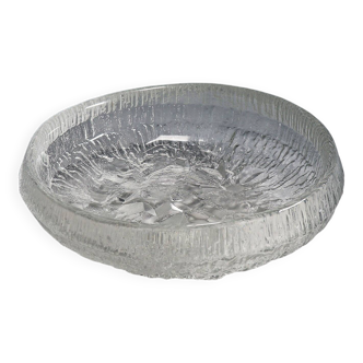 Frosted glass bowl 'Lunaria' by Tapio Wirkkala for Iittala 1972