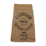 Old burlap bag "Letessier Minoterie"
