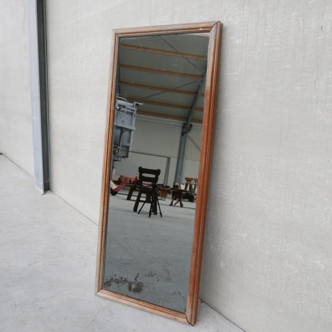 Vintage oak dutch mirror
