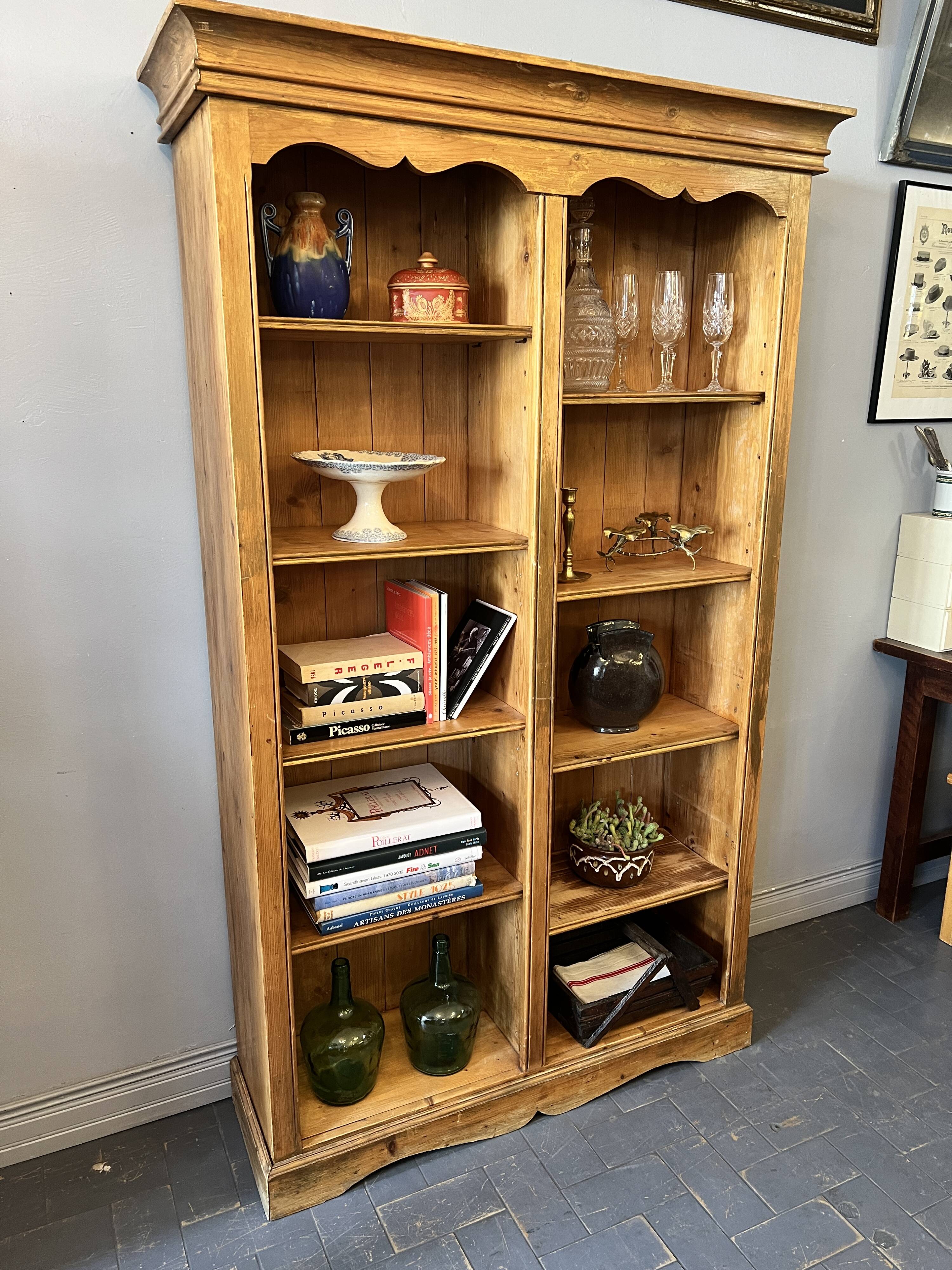 Solid pine bookcase