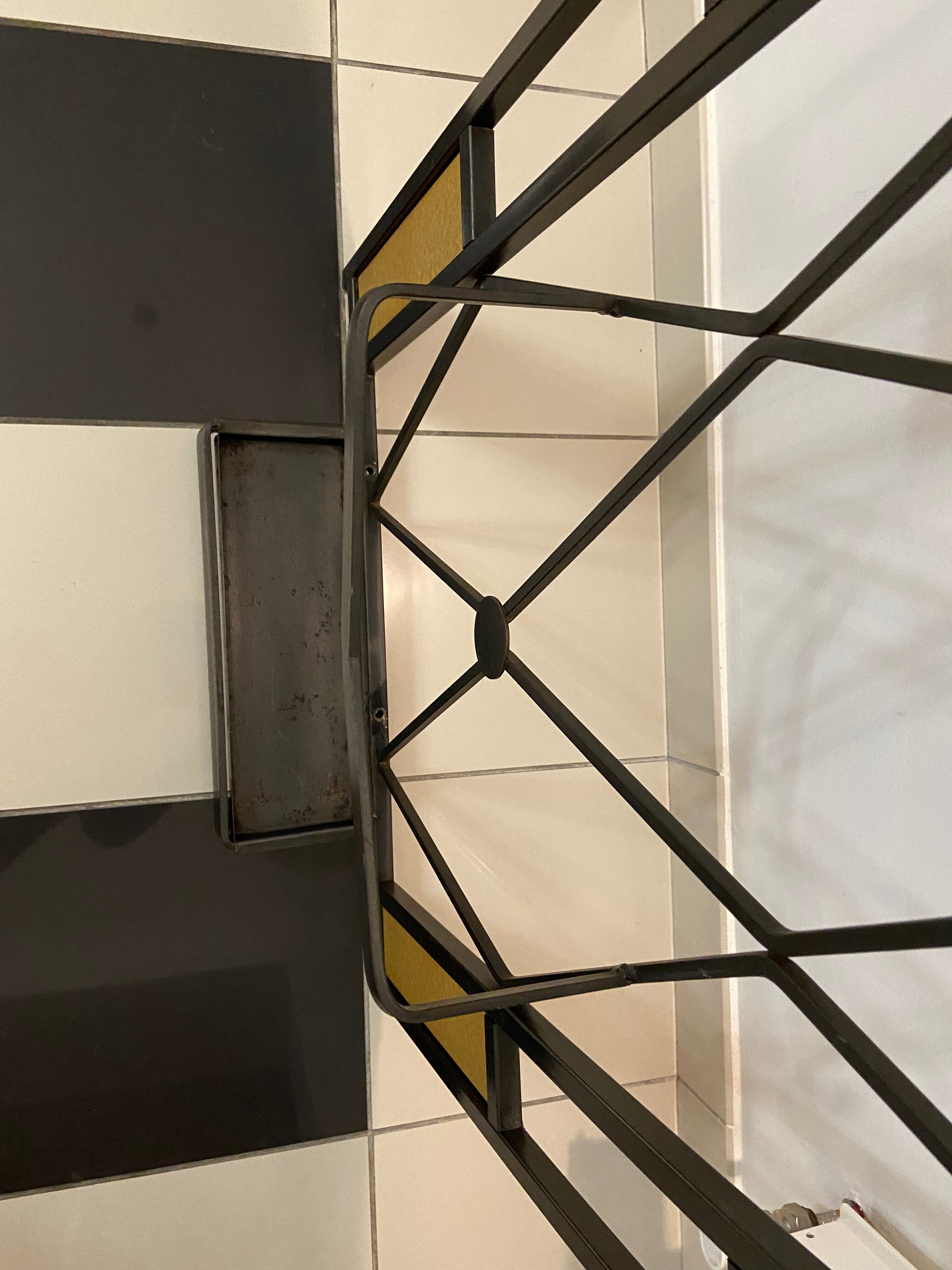 Wrought iron coat rack