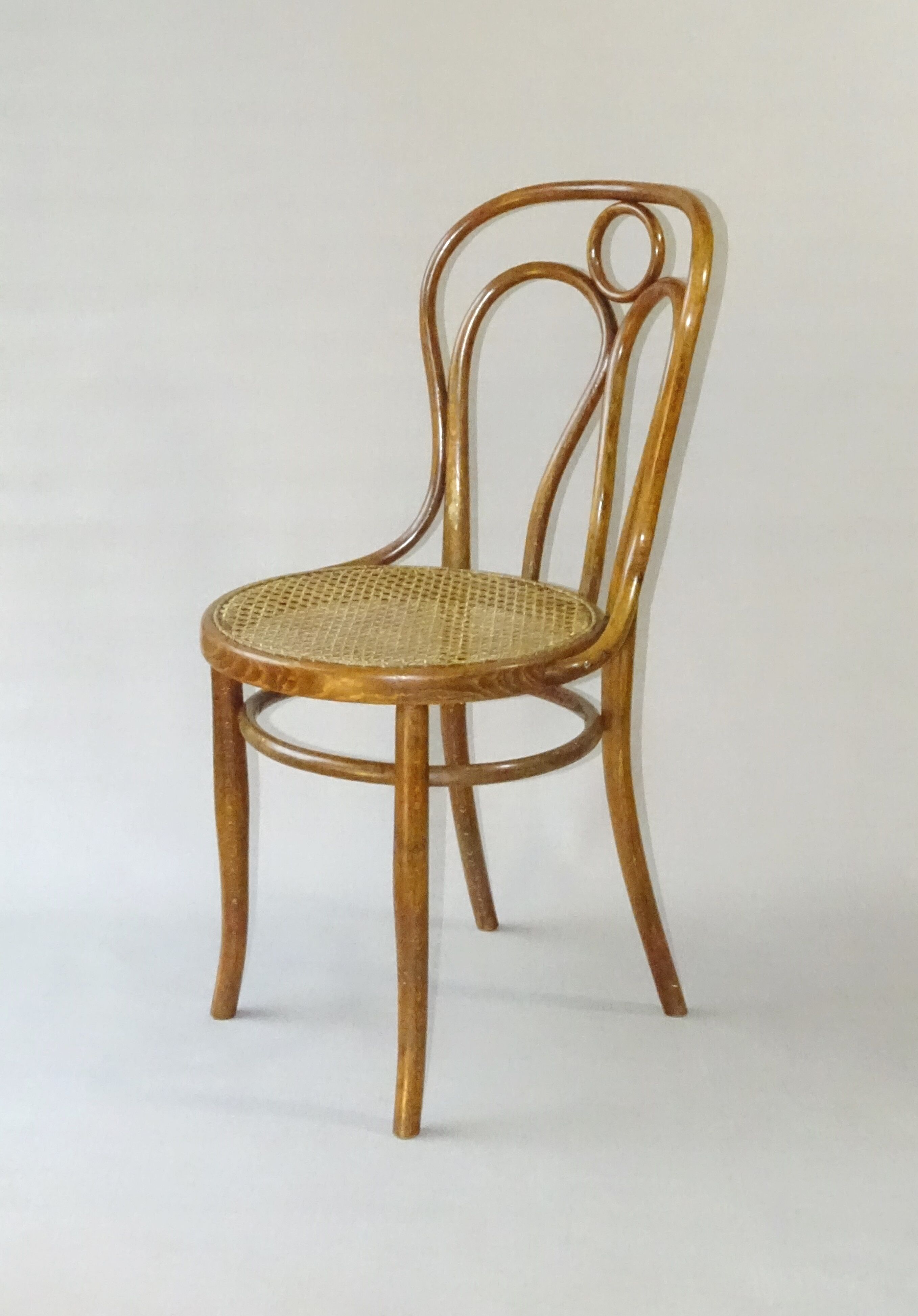 2 engelstuhl bistro chairs from Kohn n°36 around 1900 canned