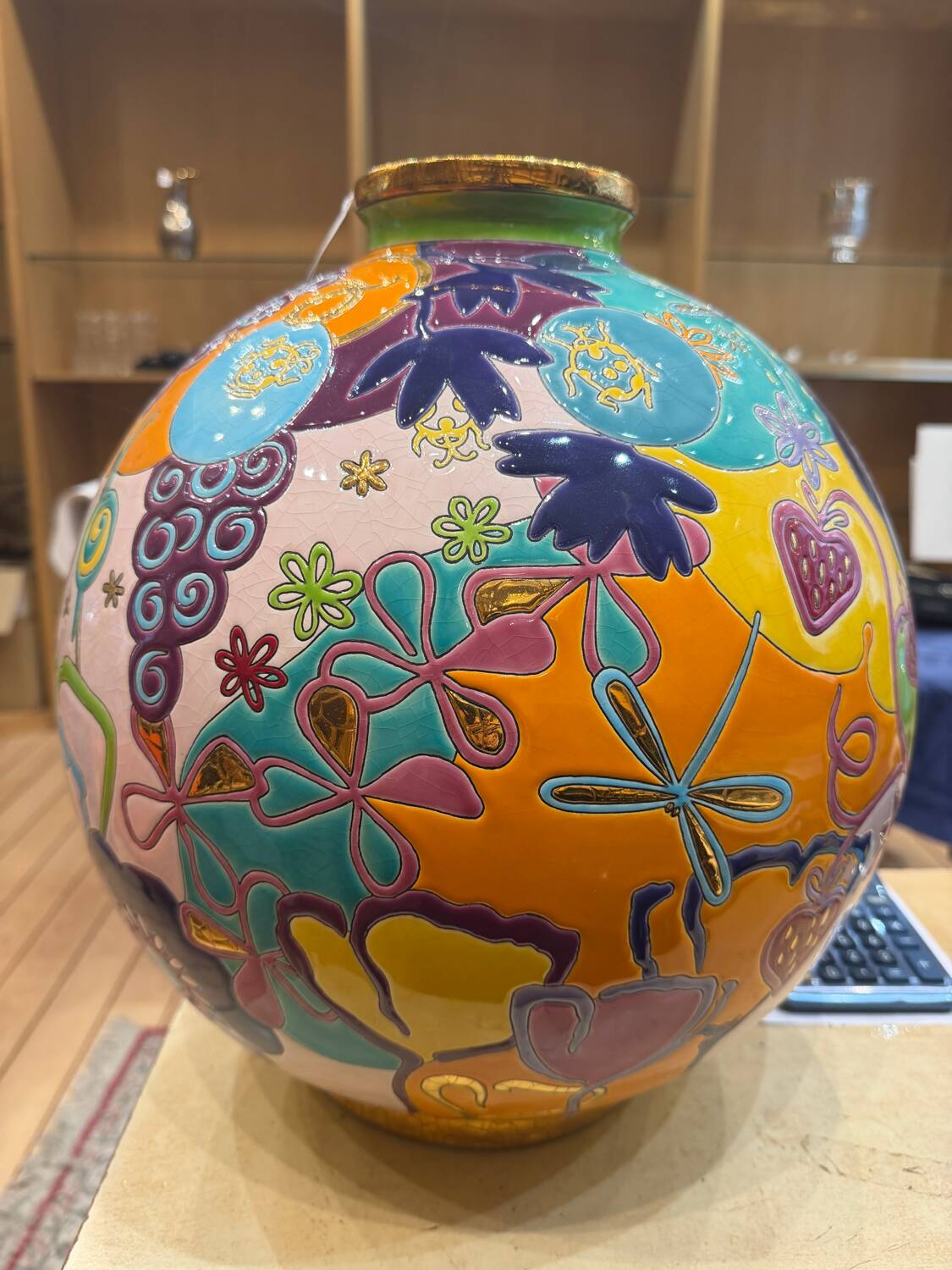 Vase Émaux de Longwy