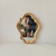 Baroque mirror in gilded wood from the 1960s.