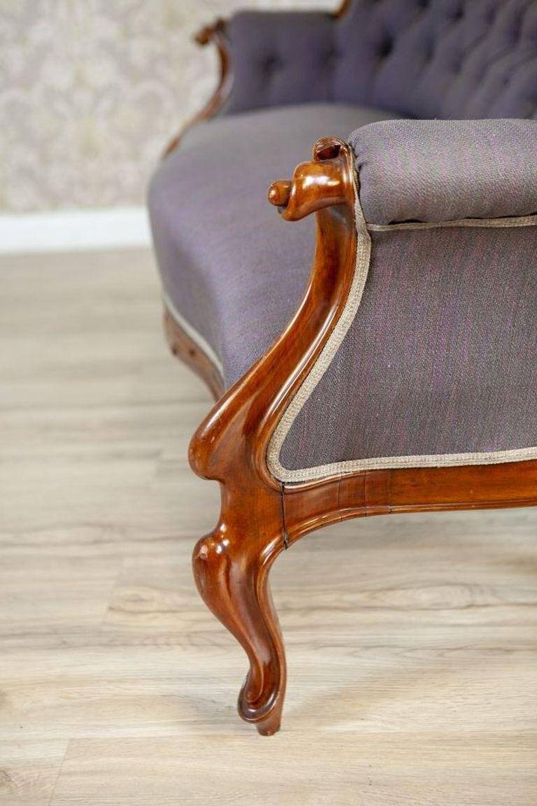 Rococo Revival Walnut Sofa, 1860