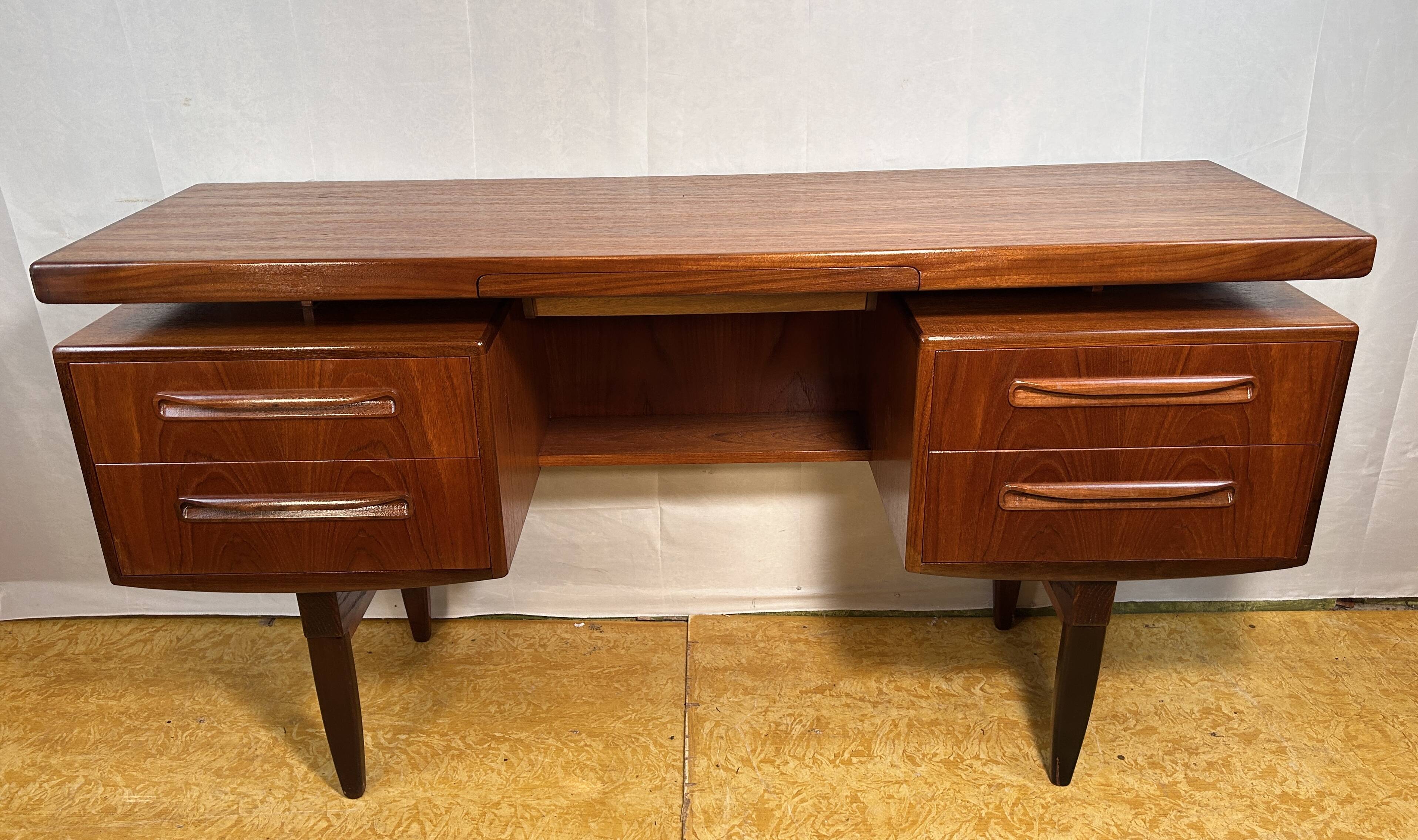 Mid-Century Retro Vintage Teak Floating Top Desk by G Plan Fresco Range Designed by Viktor Wilkins