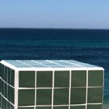 Cube side table - ceramic tiles
