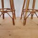 Bar et tabourets en rotin des années 50/60