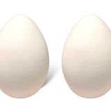 Murano glass egg lamps, 1970s, set of 2