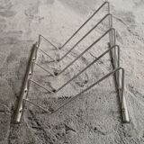 70s chrome magazine holder