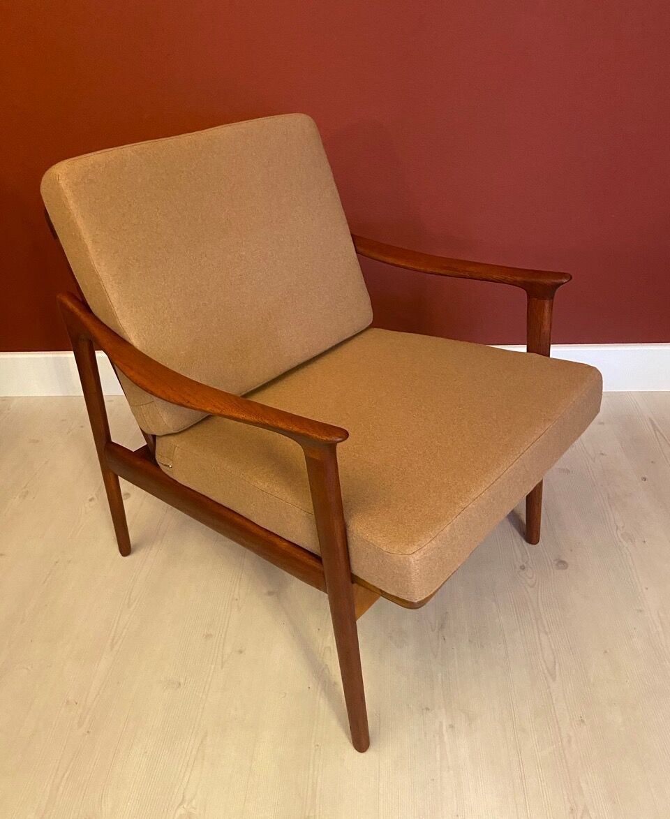 MidCentury Teak Easy Chair by Fred Kayser vor Vatne, 1960s