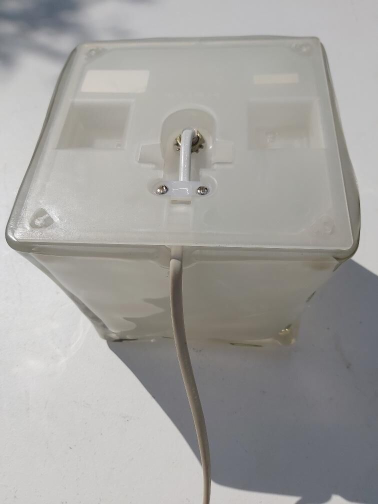 2 Ikea glass ice lamps, 80s