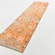 Orange & Beige Tribal Oushak Runner Rug, 88x362Cm