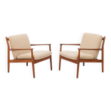Pair of easy chairs by Sven Age Eriksen for Glostrup Mobelfabrik, Denmark 1960s
