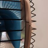 Oscillating fan vortice vintage  blue and white 1970s