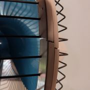 Oscillating fan vortice vintage  blue and white 1970s