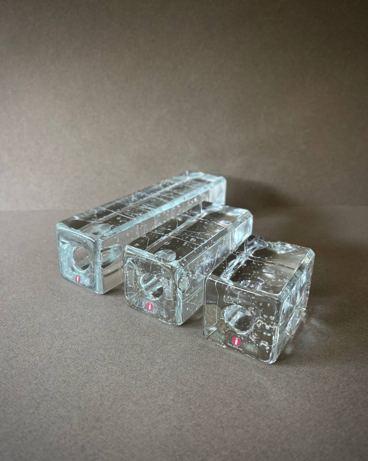 Chandeliers en verre Arkipelago Timo Sarpaneva pour Iittala Finland