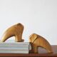 Mid-Century Wooden Bookends, 1960s, Set of 2