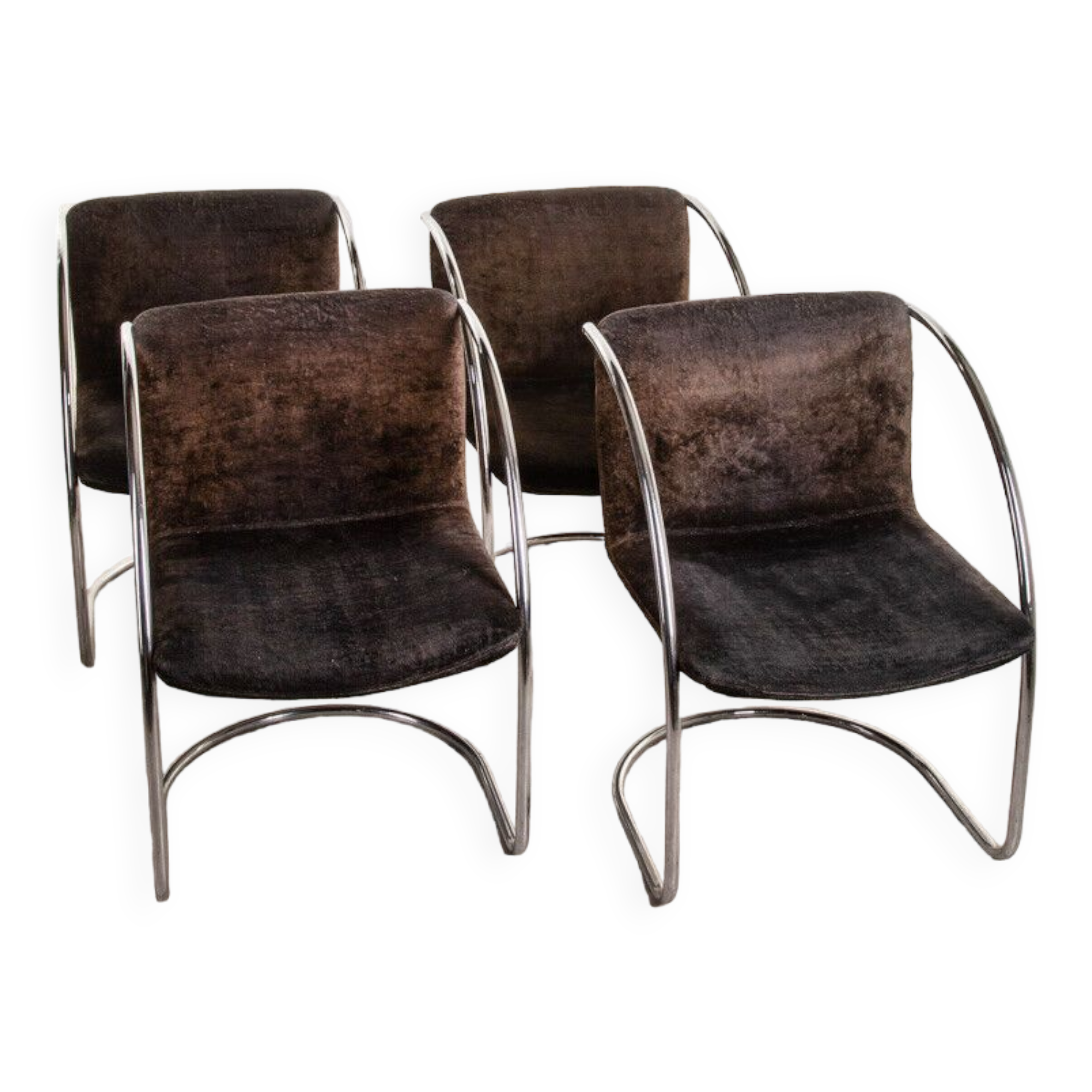 Set 4 chaises vintage 1960s