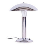 Original artdeco table lamp, chrome, functional electrification, czechia, 1930s