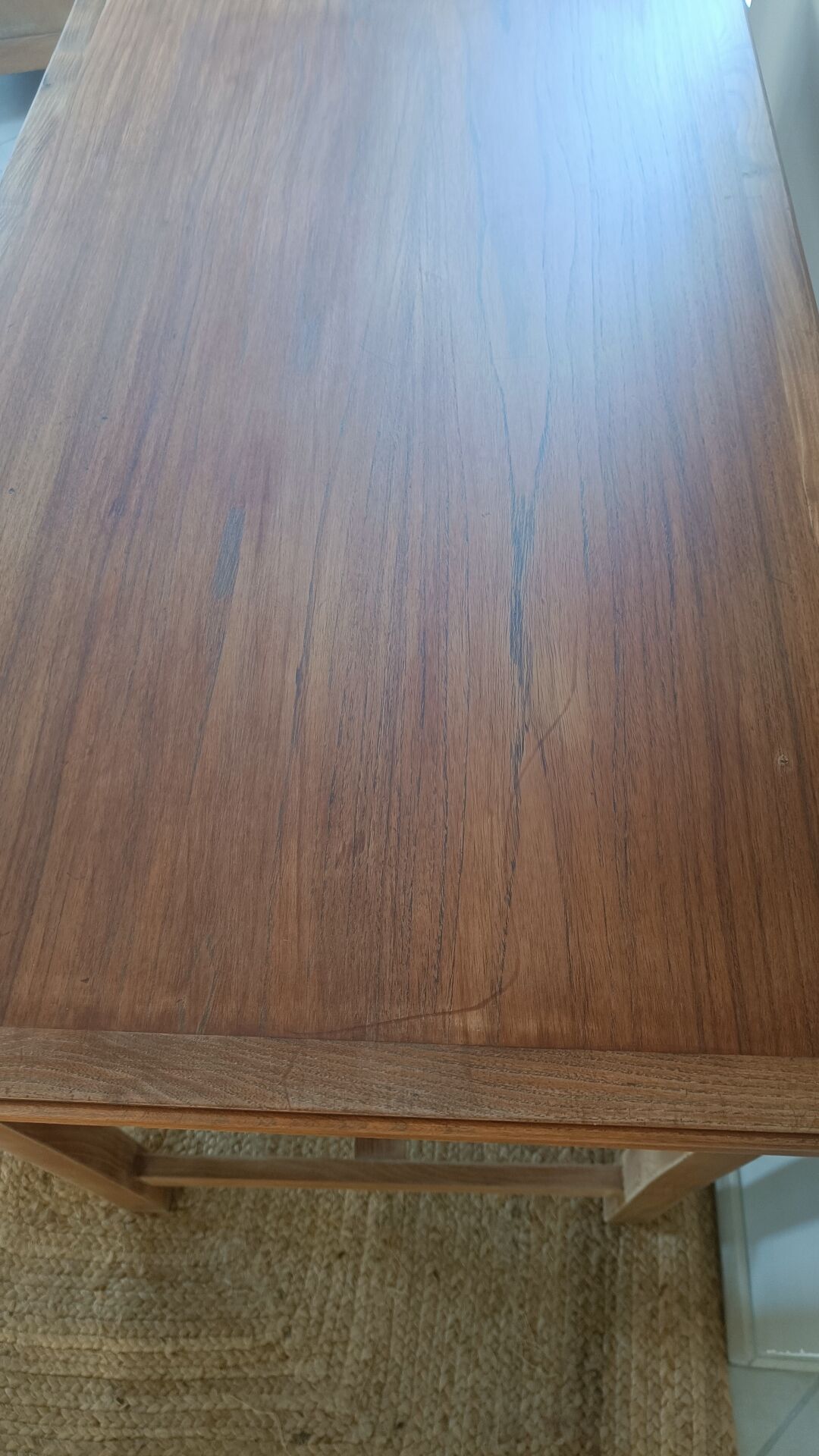 Table de ferme en bois un tiroir