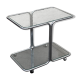 Console stainless glass italy 1970