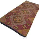 Vintage Turkish Kilim Rug , 226 x 100 cm