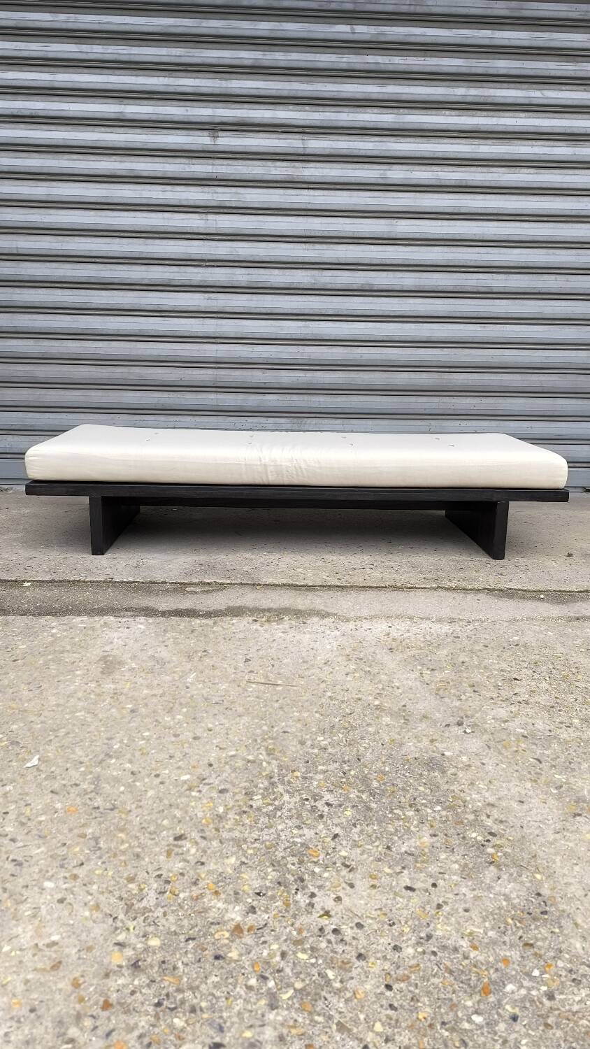 Minimalist Japandi bench, Netherlands, 1970