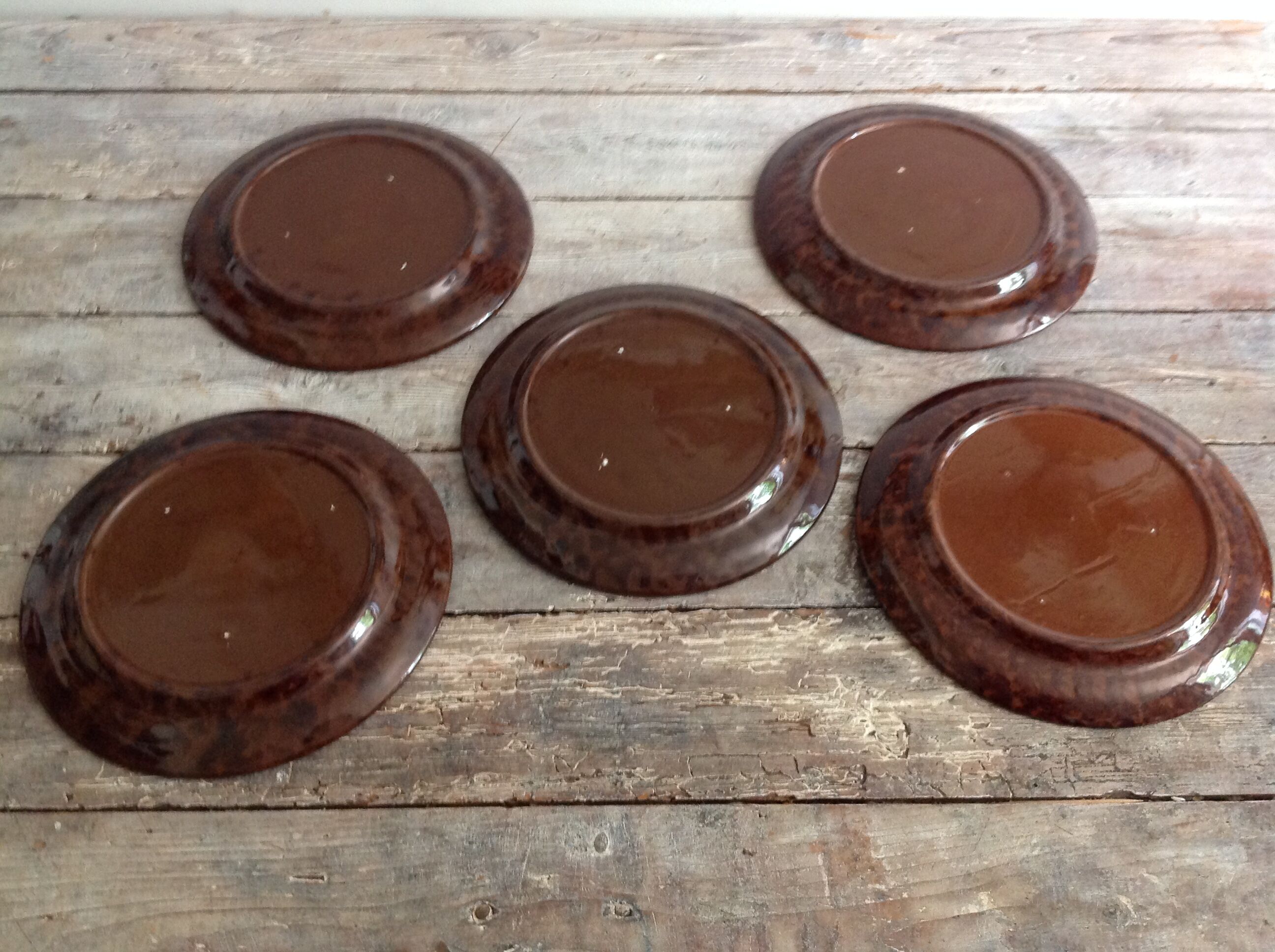 Series of 5 dessert plates