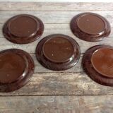 Series of 5 dessert plates